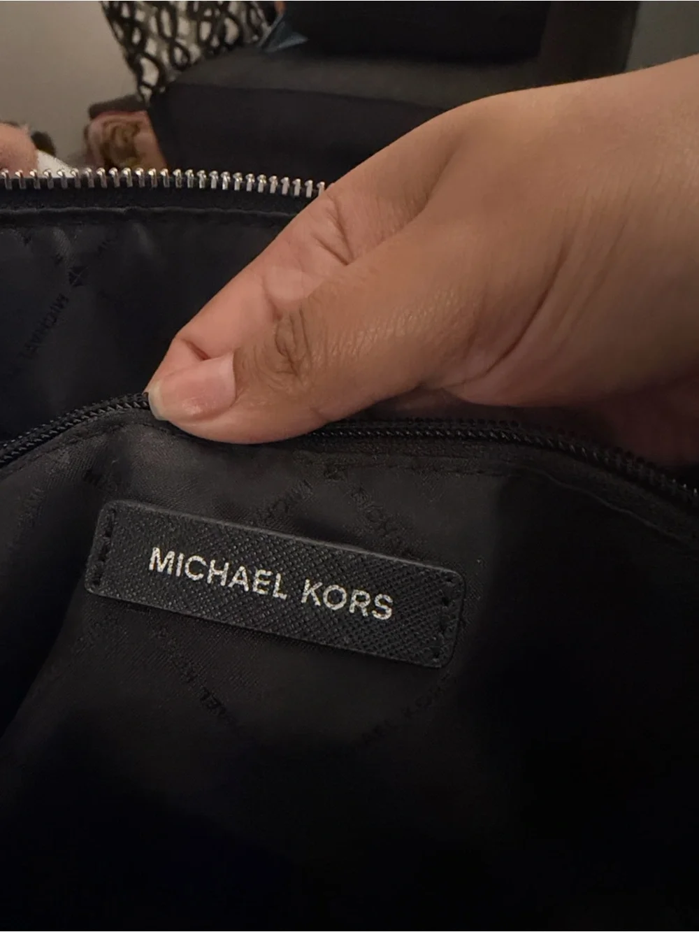 Michael Kors Black Leather Satchel